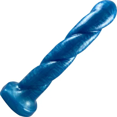 Funkit Toys NoFrillDo Bluetini With A Twist Silicone Dildo