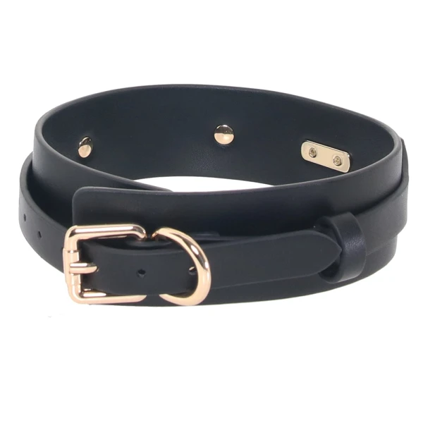 Fetish & Fashion Katrina Collar By NS Novelties - Black & Gold