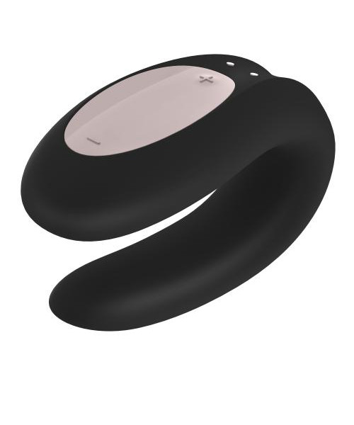 Satisfyer Double Joy Couples Vibrator- Black