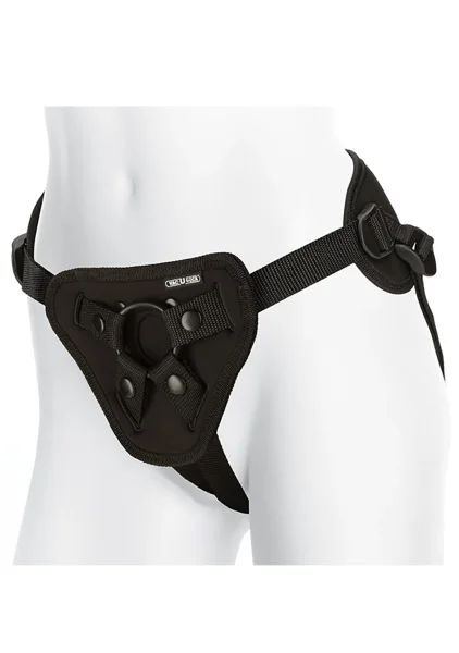 Vac-U-Lock Supreme Harness with Vibrating Plug