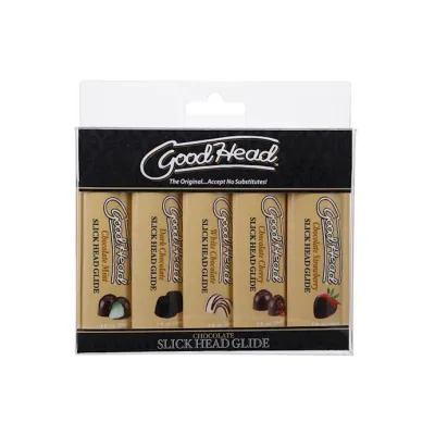 Goodhead Slick Head Glide Chocolate 5 Pack 1oz