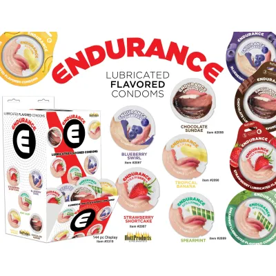 Bowl Of Condoms Endurance Condoms 144 Count Display