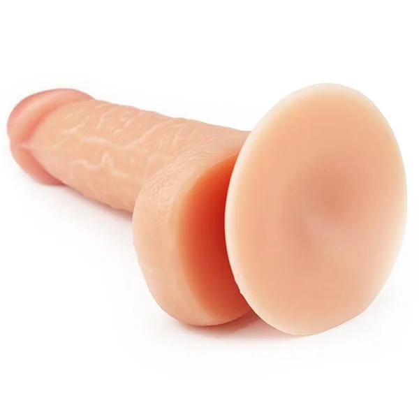 Lovetoy 8-Inch The Ultra Soft Dude Straight Dildo with Balls