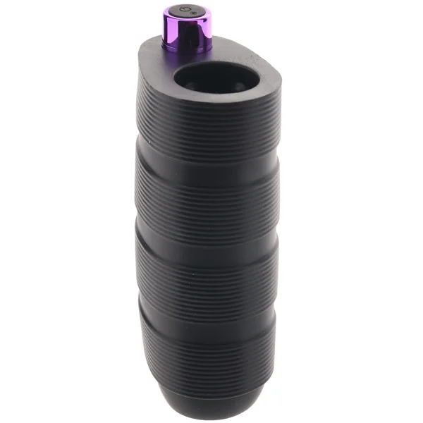 M Elite Platinum Strok Vibrating Rechargeable Silicone Double Ended Penis Masturbator By Blush - Black