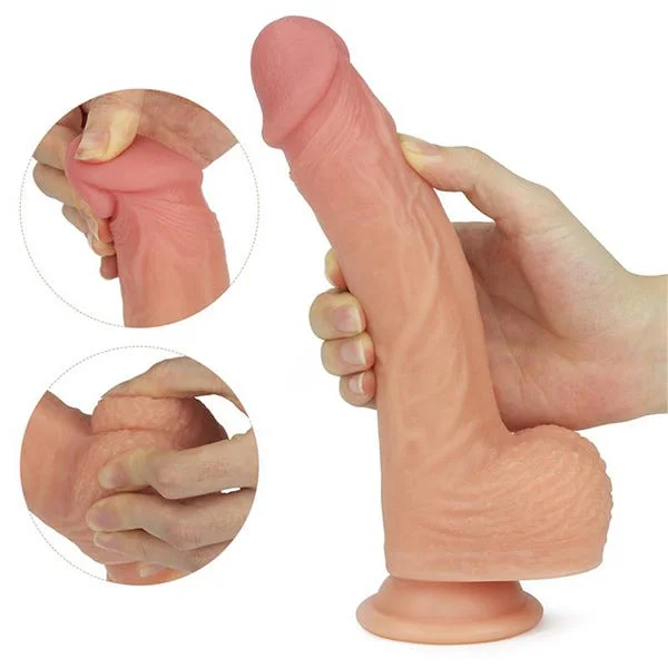 Nature Cock Dual Layered Silicone Rotating Cock Liam Dildo