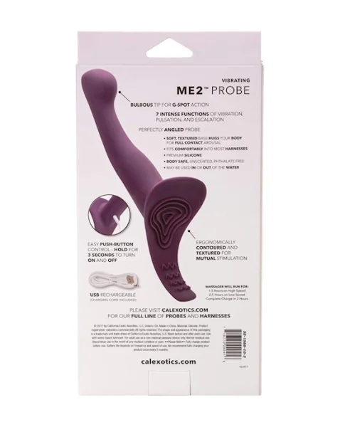 Vibrating Me2 Vibrating Probe - Purple - 10.2 Inch
