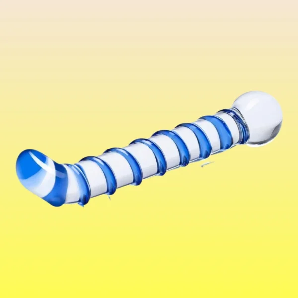 Mr.  Swirl 6.5" Glass Glass Dildo