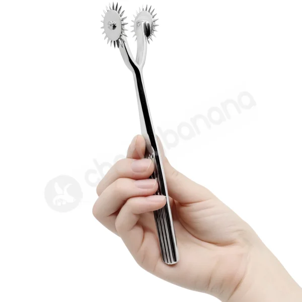 Sinister Steel Naughty Duo 2 Wheel Spiked Pleasure Pinwheel