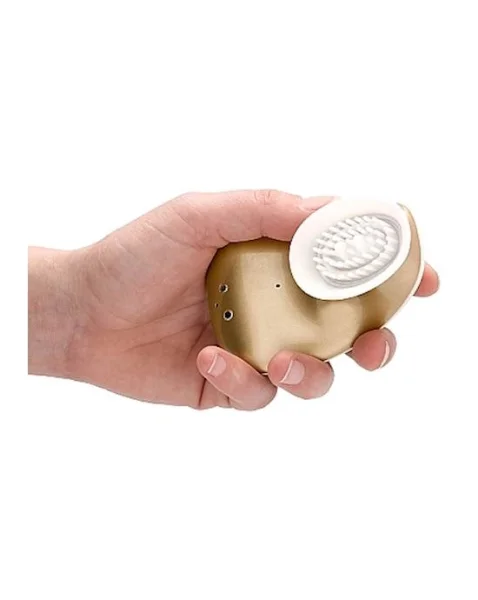 Twitch - Dual Action Hands Free Suction Vibrator - Gold