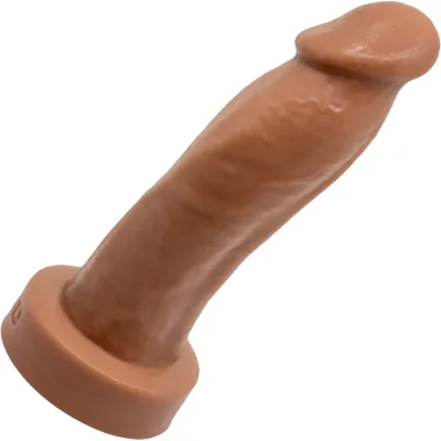 BIG Daddy Duncan Large 8 Platinum Silicone Realistic Dildo By Dee s Big Daddies Caramel
