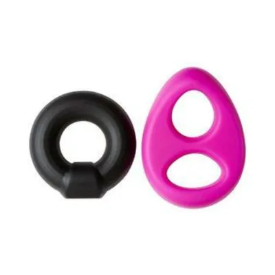 Extreme Bondage Gear Pro Sensual Silicone Tear Drop Ring Donut Sling 2 Pack