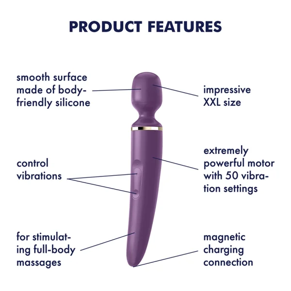 Satisfyer Wand-er Woman - Purple/Gold