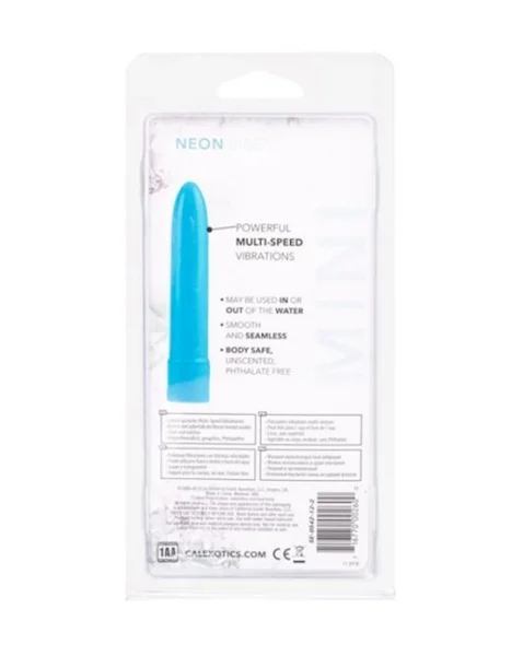 Neon Vibrator - Blue - 4.5 Inch