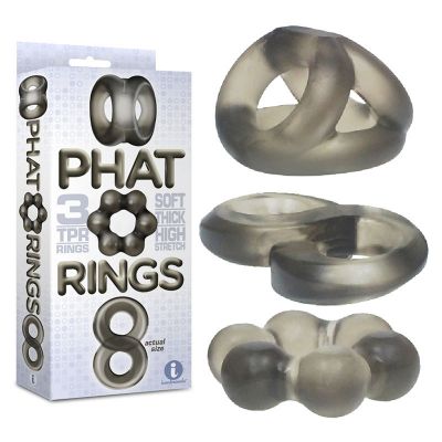 Phat Rings Smoke Cock Rings x3