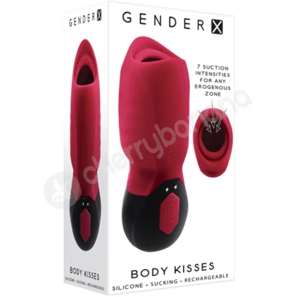 Gender X Body Kisses Sucking Stimulator 2 in 1 Gender Neutral Vibrator