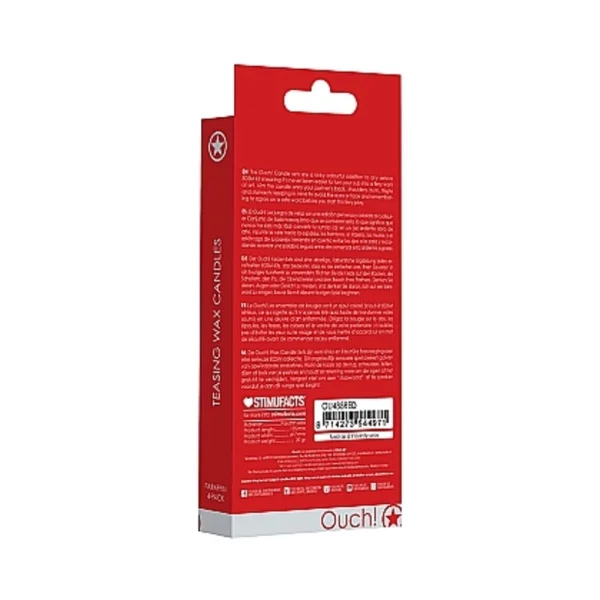 Ouch Teasing Wax Candles Paraffin 4-pack