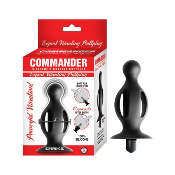 Commander Expert Vibrating Butt Plug Black — image 8 of 9