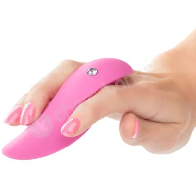 LuvMor Foreplay Contoured Ultra Plush Silicone Vibe With Zircon Gem