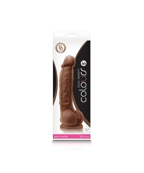 NS - Colours - Dual Density - 5" Silicone Realistic Dildo