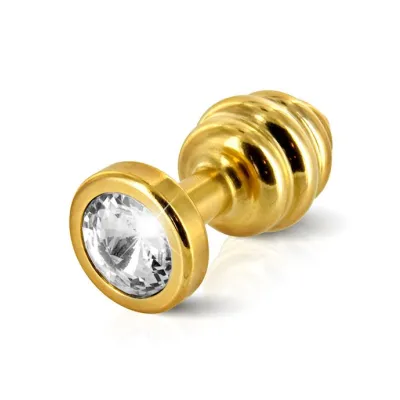 Diogol Ano Butt Plug Ribbed And Plated 30 Mm 30mm