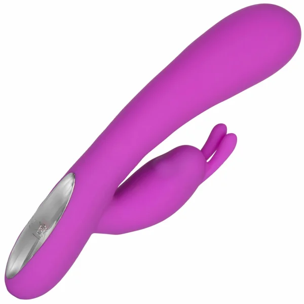 Embrace Massaging G-Rabbit Rechargeable Silicone Vibrator by CalExotics - Purple
