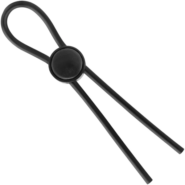 Stay Hard Silicone Loop Cock Ring - Black