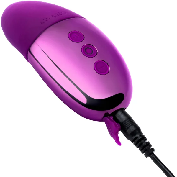 Le Wand Chrome Point Vibrator - Dark Cherry