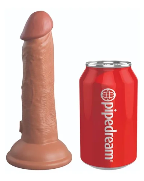 King Cock Elite Dual Density Vibe Silicone Dildo