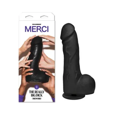 Extreme Dildos Merci The Really Big Dick With Xl Removable Vac u lock Suction Cup Black