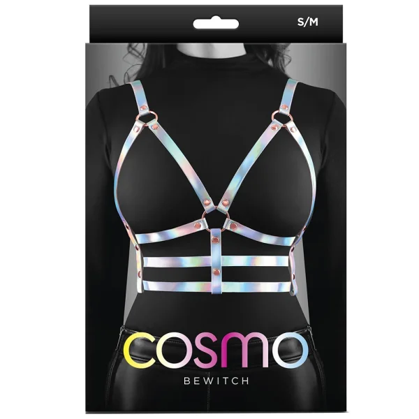Cosmo Bewitch Chest Harness Small / Medium - Rainbow