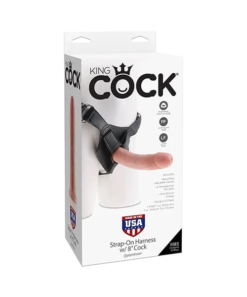 King Cock Strap-On Harness W/8" Cock — image 4 of 4