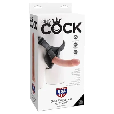 King Cock Strap On Harness W 8 Cock
