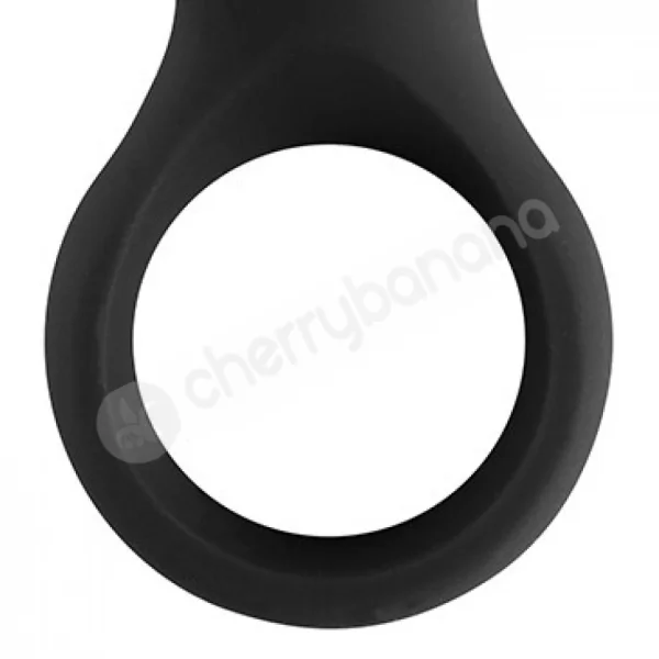 Cherry Banana Black Rocket Vibrating Cock Ring