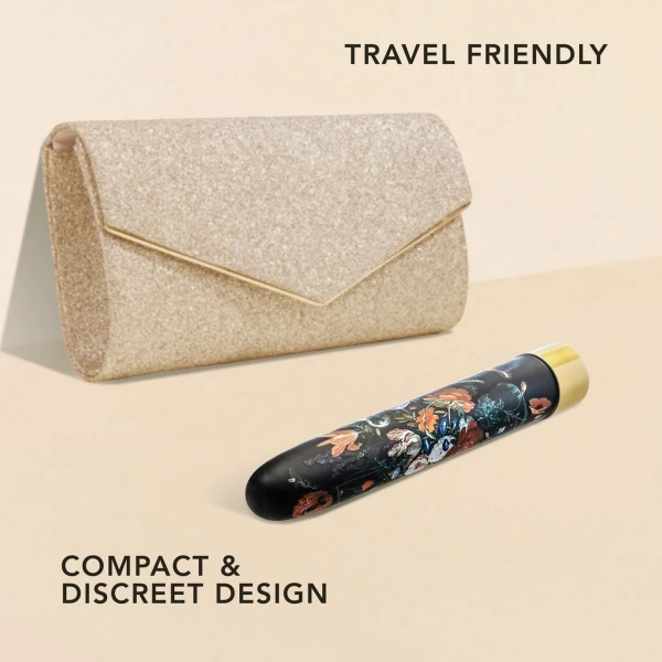 The Collection Bountiful Limited Edition Rechargeable Waterproof Slimline Vibrator By Blush - Flora