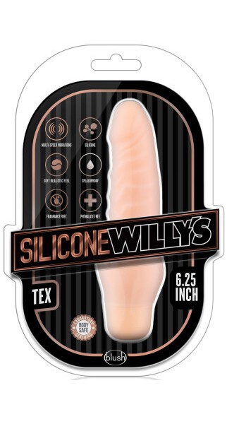 6.25'' Vibrating Silicone Cock