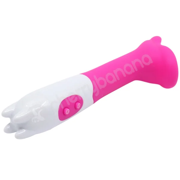 Cherry Banana Pink 10 Speed Fluttering Vulva Vibrator