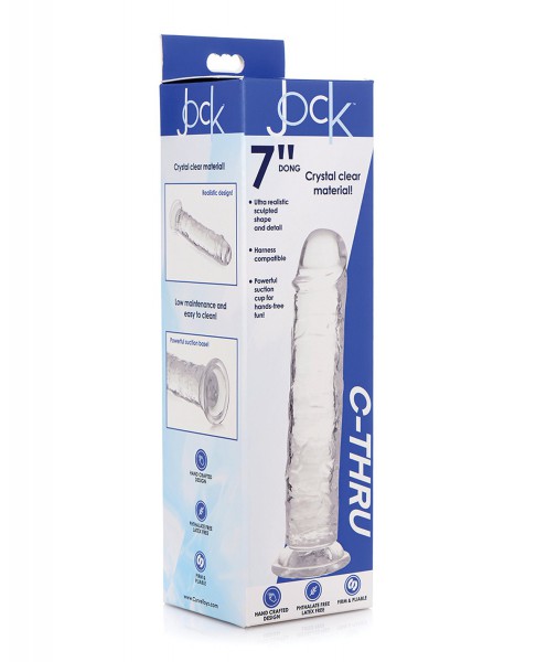 Curve Novelties Jock C-Thru 7" SLIM Dildo