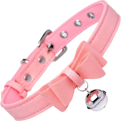 Master Series Sugar Kitty Cat Bell Collar Pink Silver