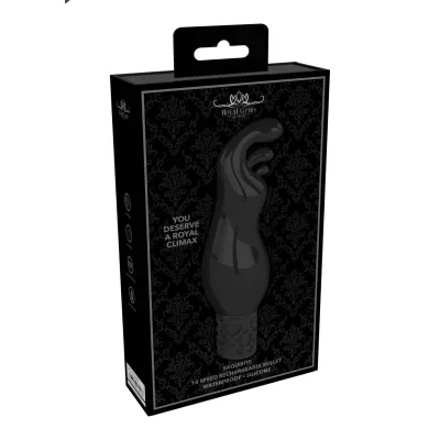 Exquisite Rechargeable Silicone Bullet Black