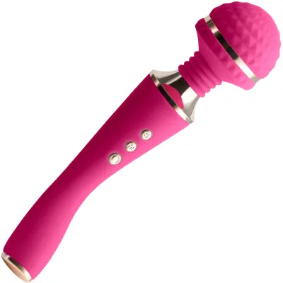 Sugar Pop Bliss Silicone Rechargeable Wand Style Vibrator Pink