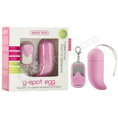 Shots Toys Pink Big G spot Egg Vibrator