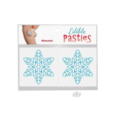 Edible Body Pasties Wintermint Snowflake