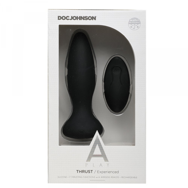 Doc Johnson A Play Thrust Experienced Rechargeable Silicone Anal Plug w/Remote