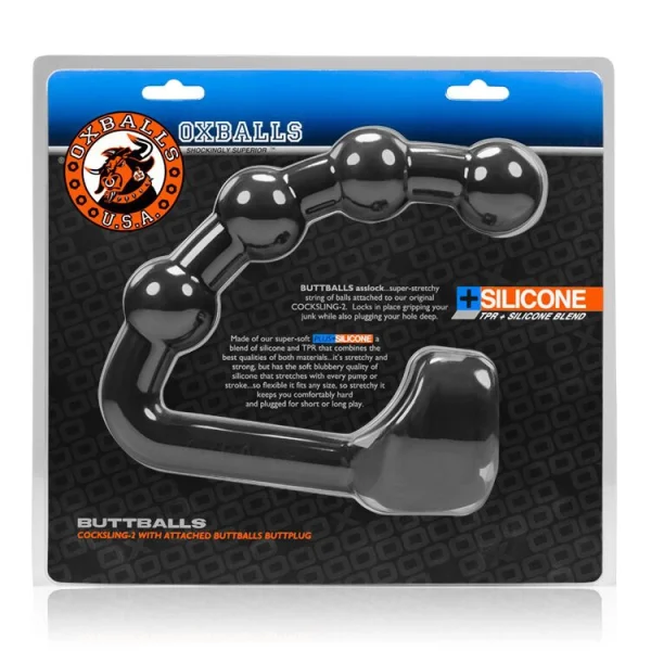 OxBalls BUTTBALLS Asslock & Sling BLACK ICE