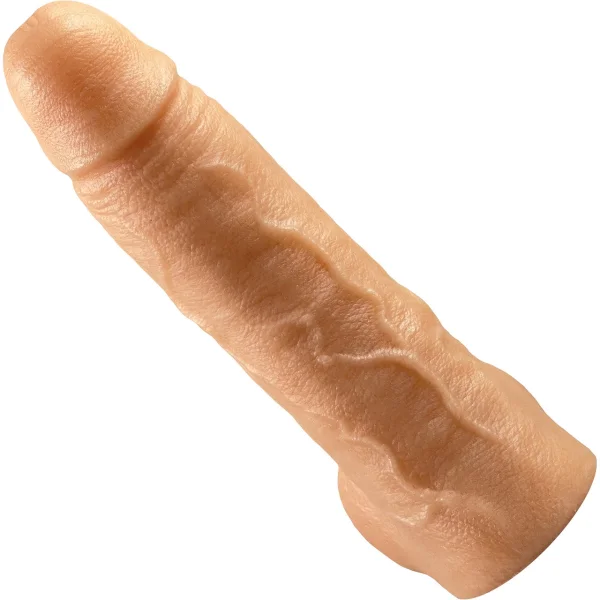 The Small Titan Platinum 6" Silicone Ultrarealistic Dildo With Balls By Uberrime - Vanilla