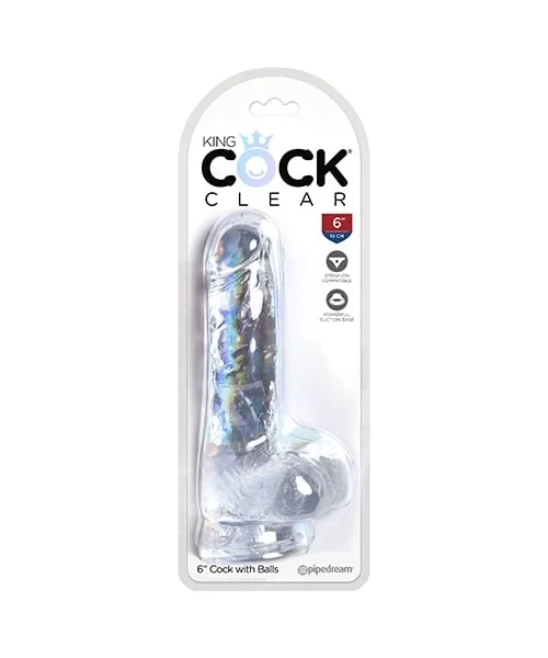 King Cock Clear with Balls