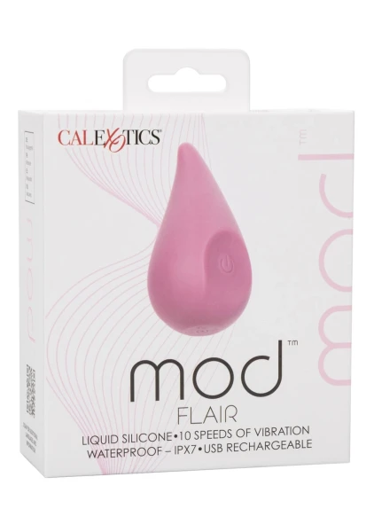 Mod Flair Rechargeable Waterproof Silicone Clitoral Stimulator By CalExotics - Pink