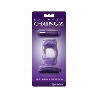 Fcr Fantasy C ringz Duo vibrating Super Ring Purple