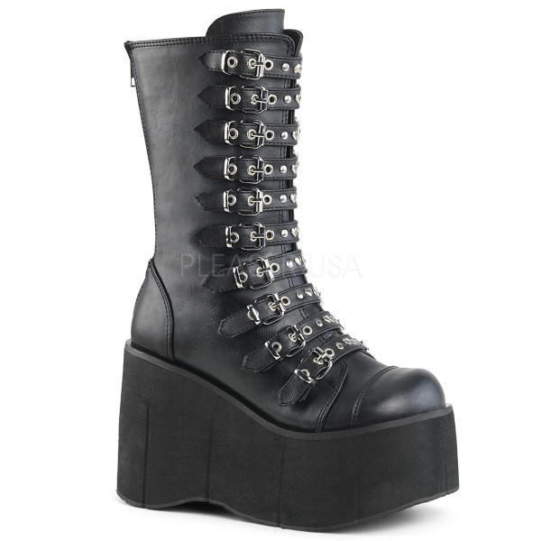 4 1/2 inches PF Strappy Mid-Calf Boot, Metal Back Zip