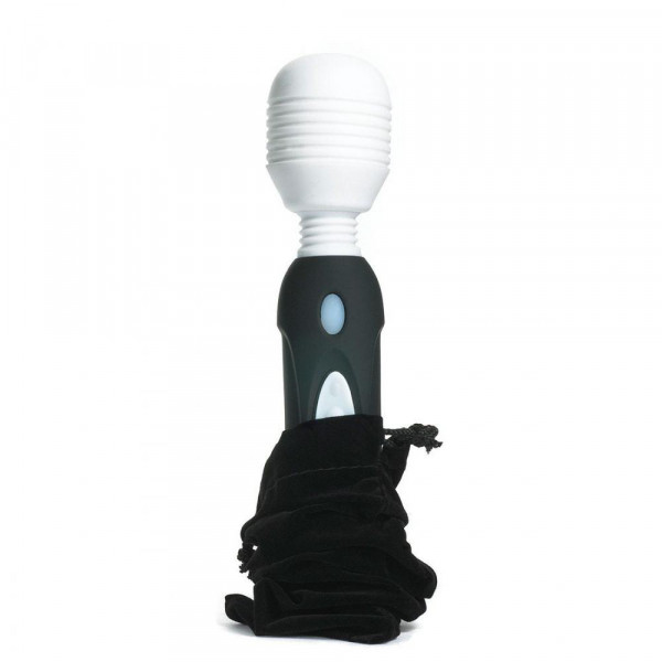 Mystic Powerful Vibrating Silicone Wand - Black